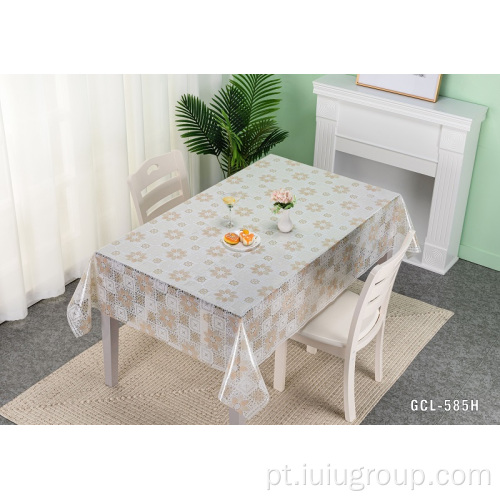 toalha de mesa de toalha de mesa de plástico com impressão em pvc